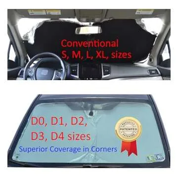 Car Windshield shade for Automotive windshield sunshades with Storage Pouch by A1 Sun Shade Foldable Truck Suv Front Window Shield Blocker Visor Protector Cover for Interior Accessories for Heat Large