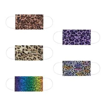 Colorful Leopard Pattern Masks for Fashion and Safety