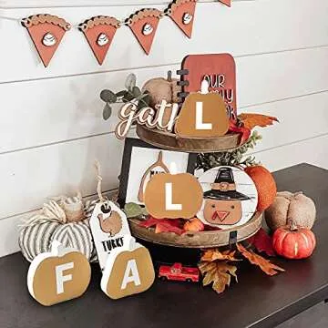 Explore DECORKEY Fall Wooden Pumpkin Decor Set Now