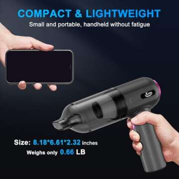 KMM 4-in-1 Handheld Vacuum Cleaner with 16000Pa Suction