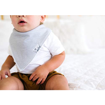 Copper Pearl Bandana Bibs - 4 Pack Soft Cotton Drool Bibs