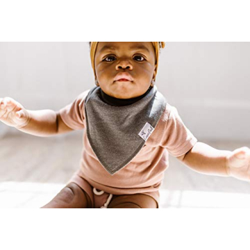 Copper Pearl Bandana Bibs - 4 Pack Soft Cotton Drool Bibs