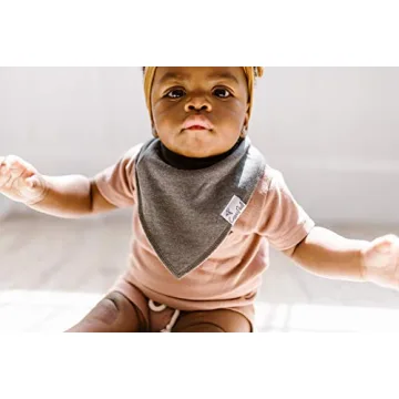 Copper Pearl Bandana Bibs - 4 Pack Soft Cotton Drool Bibs