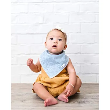 Copper Pearl Bandana Bibs - 4 Pack Soft Cotton Drool Bibs
