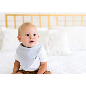 Copper Pearl Bandana Bibs - 4 Pack Soft Cotton Drool Bibs