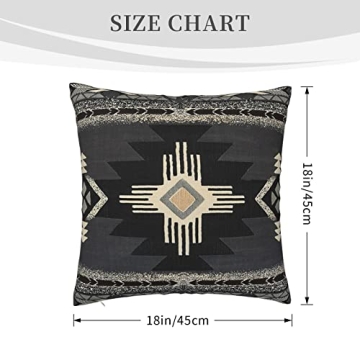IVSYCOF Southwest Aztec Pillow Covers for Home Style