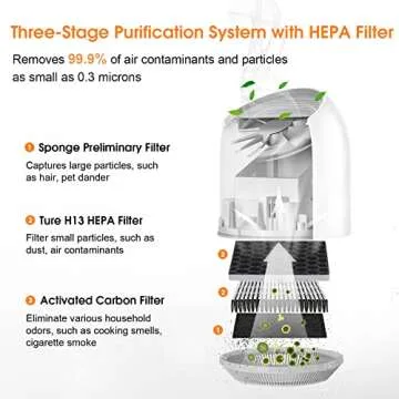 Compact OSIMO Air Purifier with HEPA Filter for Clean Air