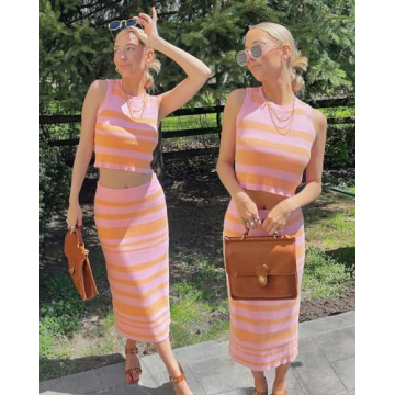 Arach&Cloz Women's Versatile Two-Piece Outfit Set 2024