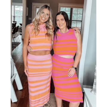 Arach&Cloz Women's Versatile Two-Piece Outfit Set 2024