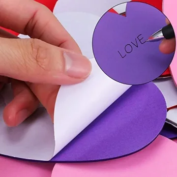 Shappy Valentine's Day Heart Foam Stickers Set for Crafts