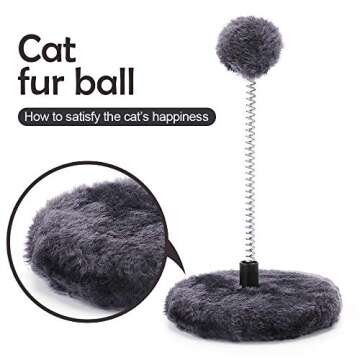 Cat Scratching Post for Kittens & Cats | Playful Interactive Toy  