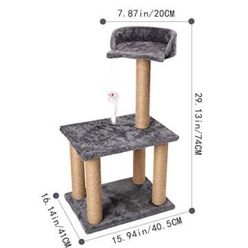 Cat Scratching Post for Kittens & Cats | Playful Interactive Toy  