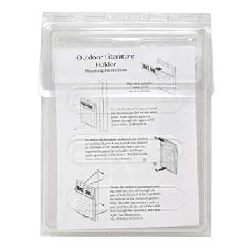 Outdoor Real Estate Brochure Box - Easy to Use Take One Document Holder Can Hold 200, 8.5 x 11 Documents, Flyers & Brochures or Other Outdoor Marketing Needs (1)