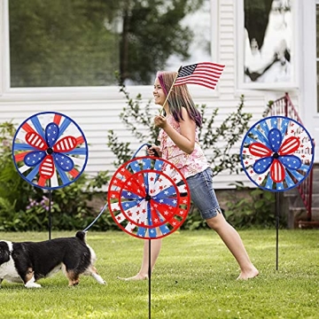 Winemana Patriotic Pinwheels for 4th of July Decor