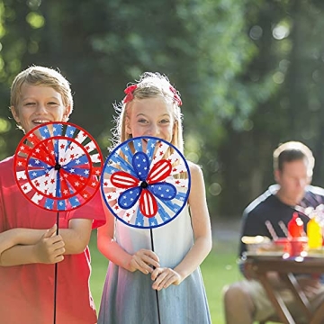 Winemana Patriotic Pinwheels for 4th of July Decor