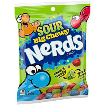 Nerds Sour Big Chewy Candy - Tasty Fruity Flavors, 6 Ounce, 8 Count