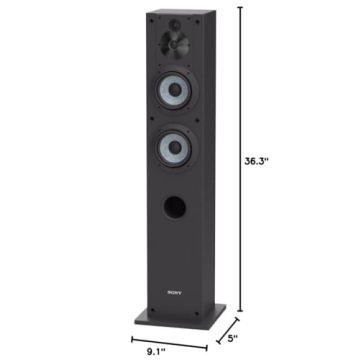 Sony SS-CS3 3-Way Floor-Standing Speaker Pair for Home Audio