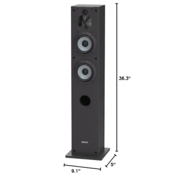 Sony SS-CS3 3-Way Floor-Standing Speaker Pair for Home Audio