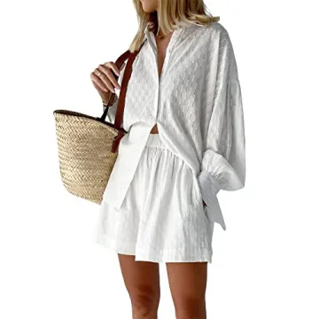 Luiryare Women's 2 Piece Linen Outfit for Summer Style