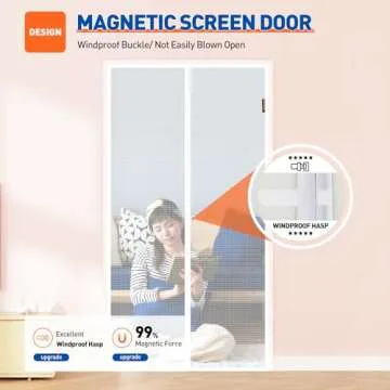 MAGZO Magnetic Screen Door for Easy Bug-Free Entry