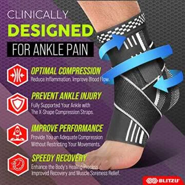 BLITZU Ankle Brace for Optimal Support and Comfort