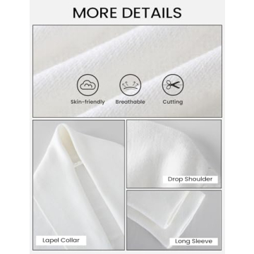 Yimoon Women's Cropped Cardigan Sweater Oversized Lapel Chunky Knit Coatigan Long Sleeve Open Front Sweater(Beige-M)