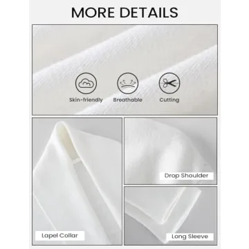 Yimoon Women's Cropped Cardigan Sweater Oversized Lapel Chunky Knit Coatigan Long Sleeve Open Front Sweater(Beige-M)