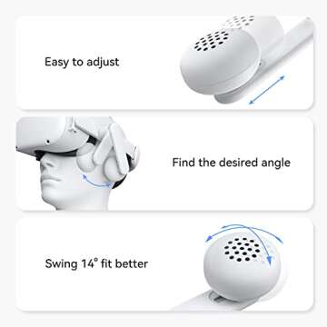 KIWI design Headphone Head Strap Compatible with Quest 2 Accessories, Comfort On-Ear Audio Elite Strap Replacement for Enhanced Sound