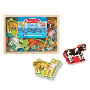 Shop Melissa & Doug 20 Wooden Animal Magnets for Kids