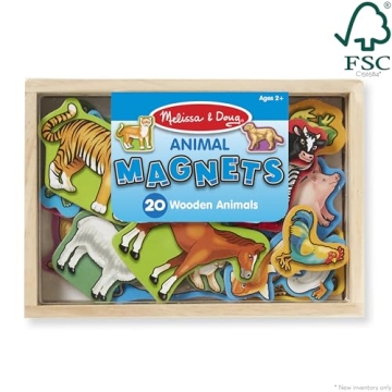 Shop Melissa & Doug 20 Wooden Animal Magnets for Kids