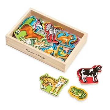Shop Melissa & Doug 20 Wooden Animal Magnets for Kids