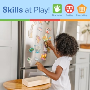 Shop Melissa & Doug 20 Wooden Animal Magnets for Kids