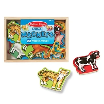 Shop Melissa & Doug 20 Wooden Animal Magnets for Kids