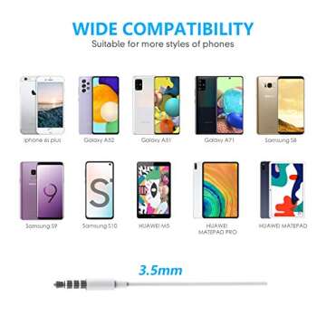 YHSRBD 2 Pack Wired Earbuds with Microphone for All Devices