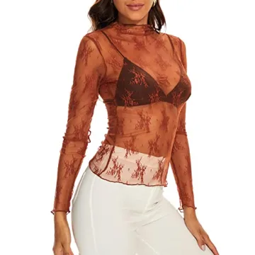Chic AILBBE Mesh Layering Top for Women