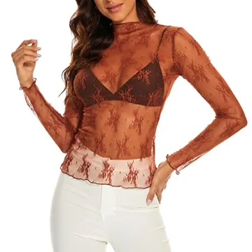Chic AILBBE Mesh Layering Top for Women