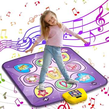 Beefunni Dance Mat Toys - 5 Game Modes for Kids, LED Lights