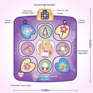 Beefunni Dance Mat with 5 Game Modes for Kids