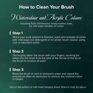 Silver Brush Limited 2515S-MD Ruby Satin Pointed Triangle Paintbrush for Oil, Acrylic, and Heavy Body Paints, Size MD, Short Handle