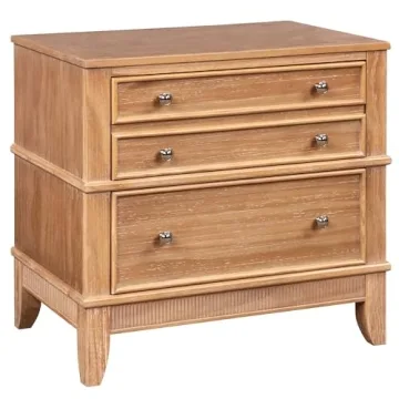 Elegant SOFTSEA Nightstand with Hidden Storage Solutions