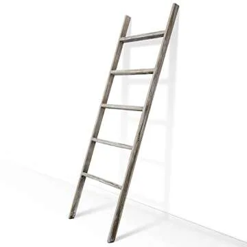 RHF Extra Thick Blanket Ladder for Rustic Home Decor