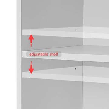 Panana Podium Stand- Portable Podium Stand Hostess Stand Desk with Adjustable Shelf for Churches, Lectern Classrooms, Office (White)