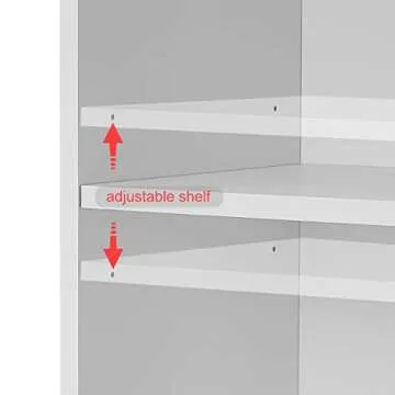 Panana Podium Stand- Portable Podium Stand Hostess Stand Desk with Adjustable Shelf for Churches, Lectern Classrooms, Office (White)