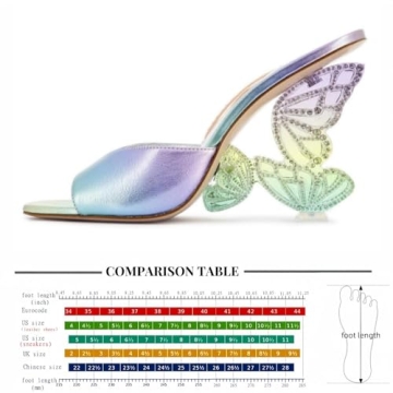 Sparkling Rhinestone Butterfly Heels for Women - Elegant Sandals