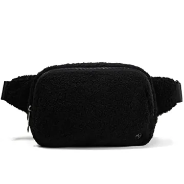 Pander Large 2L Fleece Belt Bag - Stylish & Adjustable for All