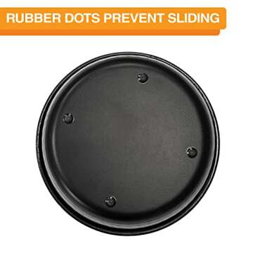 Neater Pet Brands Hammered Decorative Designer Bowls - Luxury Style Premium Dog and Cat Dishes (Medium, Black Copper)