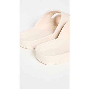 Freedom Moses Women's Moses Two Band Slides, Stone, Off White, 8-9 Medium US