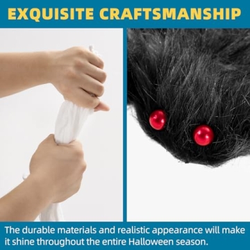 200" Halloween Spider Web with Life-Size Spider for Spooky Decor