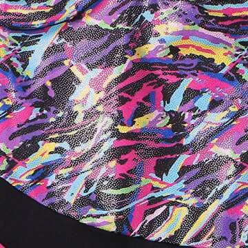 HOZIY Gymnastics Leotards for Girls Kids 5t 5-6 Years Old Biketard Colorful Ribbons