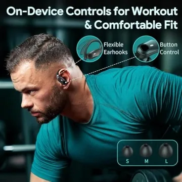GOLREX Active Noise Cancelling Earbuds with 80H Playtime